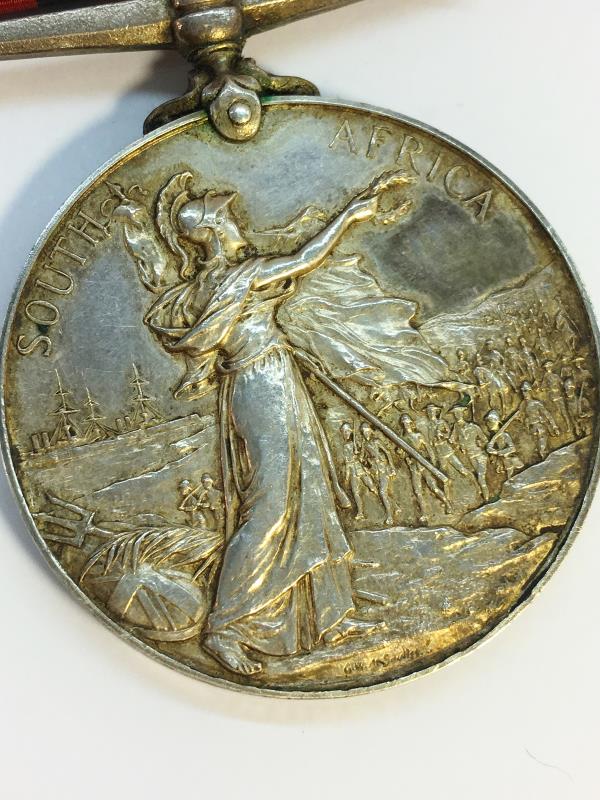 A Victorian South Africa medal with 3 bars for 3949 PTE H. D. - Image 3 of 9