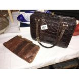 A vintage handbag & clutch bag,