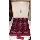 A boxed set of 6 Cristallerie Zwiesel wine goblets