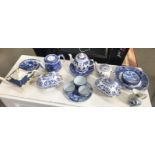 A collection of blue & white china