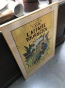 A French "L'affaire Tournesol" TinTin poster