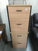 2 sets of filing drawers