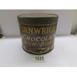 A Turnwrights chocolate bon bon tin.