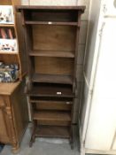 2 old oak lecterns/book cases