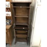 2 old oak lecterns/book cases