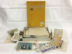 A large collection of 20th century Foreign bank notes including 1920's German notgeld notes &