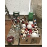 A selection of Christmas decorations