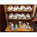 a 12 piece Gainsborough bone china tea set,