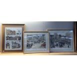 A pair of framed and glazed prints "Petersfield Market" after Flora Twort 1922 and a Petersfield