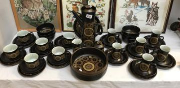 A Denby 48 piece tea and coffee set