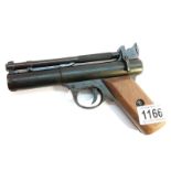 A Webley & Scott Ltd premier pistol
