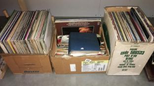 3 boxes of records including LP's & 78's