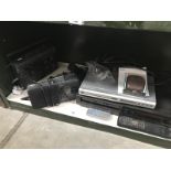 A Hitachi video recorder, Dolby DVD player, Sony radio, Morphy Richards radio etc.