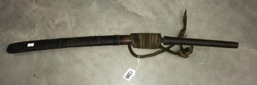 An old Japanese Burmese Doha sword A/F (Possibly 17th / 18th Century)