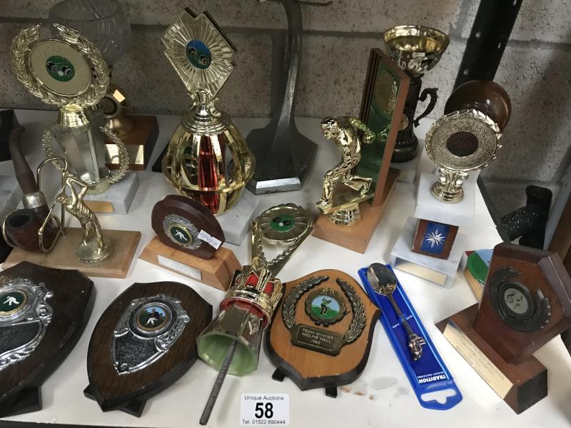 A collection of sporting trophies (bowling and golfing) - Image 2 of 3