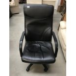 A black office chair