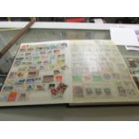 5 world and GB stamp albums with part contents.