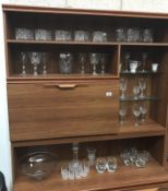 A large quantity of glassware including wine glasses etc.