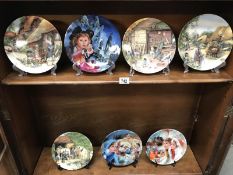 7 Royal Doulton decorative collecters plates