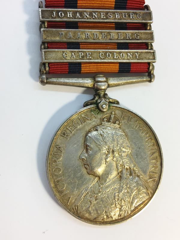 A Victorian South Africa medal with 3 bars for 3949 PTE H. D. - Image 2 of 9
