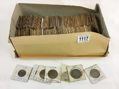 A collection of USA coins including silver dollars, half dollars,