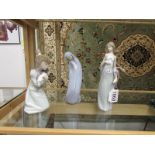 3 Lladro figurines including The Virgin Mary.