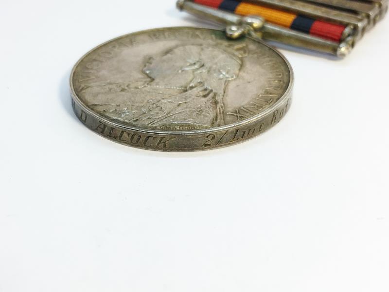 A Victorian South Africa medal with 3 bars for 3949 PTE H. D. - Image 5 of 9