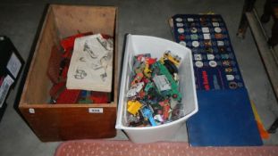 A box of play worn Lesney, Corgi & Dinky etc.