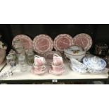 A mixed lot of china including Ridgway's Delft, Royal Worcester,