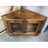A pine corner television stand