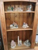 8 Lilliput & David Winter miniature buildings including Tudor Church, cotton mill & cottages etc.