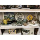 A Palissy Golden Regatta meat plate & jug collectors plates etc.