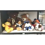 A small collection of cuddly toys