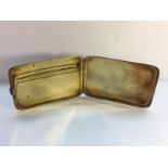 A 9ct gold cigarette case Hallmarked Birmingham 1930/31 (4.