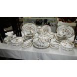 A Wedgwood 'Kutani crane' bone china dinner set