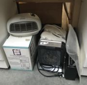 4 fan heaters,