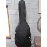 A double bass case.