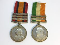 A Victorian South Africa medal with 3 bars for 3949 PTE H. D.
