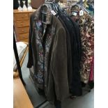 9 various style jackets (various sizing, 2XL, L,