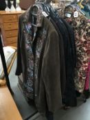 9 various style jackets (various sizing, 2XL, L,