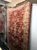 A red ground Ziegler rug, 190 x 140 cm.