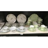 A Queen Anne 23 piece tea set and a 20 piece Fenton tea set