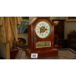 A Seth Thomas mantle clock with alarm