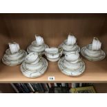 A part Aynsley tea set (also labelled Tate & Oglesby Ltd Hull)