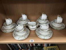 A part Aynsley tea set (also labelled Tate & Oglesby Ltd Hull)