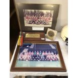 A mixed lot of Lincoln City FC memrobillia including team pics etc.