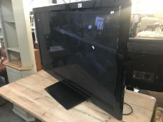 A large Panasonic flatscreen TV.