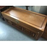 A large camphor wood blanket box.