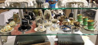 A mixed lot of tea and coffee ware including H & C Chodav, Empire Shelton, Ivory Golden Wattle,