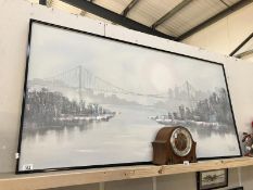 A large oil on canvas of Harbour Bridge.